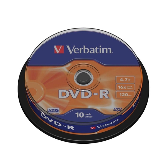 Obrázek DVD-R Verbatim, cake box / 10ks