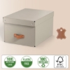 Obrázek Box úložný Leitz Puro, karton, velikost M, béžový / 2 ks