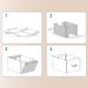 Obrázek Box úložný Leitz Puro, karton, velikost M, béžový / 2 ks