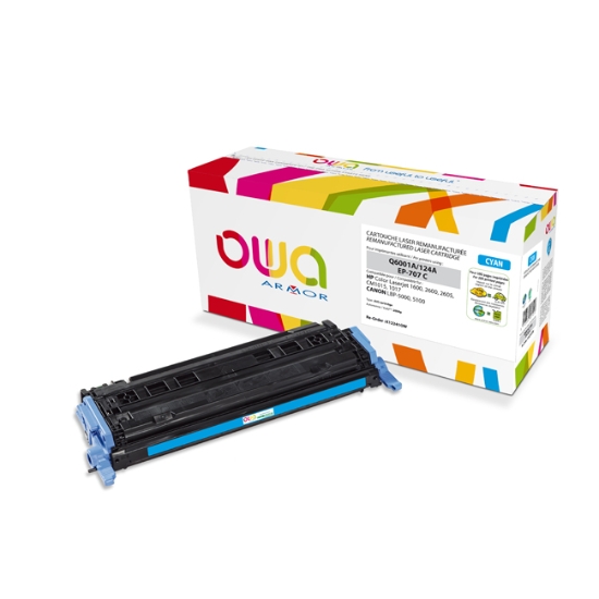 Obrázek OWA (ARMOR) toner HP Q6001A azurová
