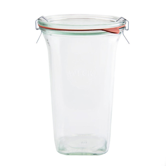 Obrázek Sklenice hranatá Weck 795 ml, víčko 100 mm / 6 ks