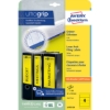 Obrázek Etikety Avery-Zweckform - Na pořadače 61 x 192 mm - žlutá / 20 archů