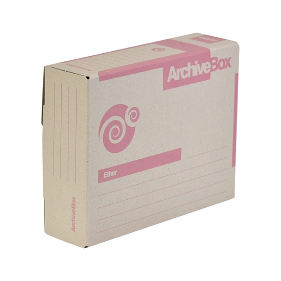Obrázek Krabice archivační EMBA A4 ETHER 330 x 260 x 90 mm - růžová