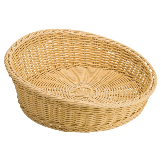 Obrázek Koš kulatý prezentační ø 31-37 x 6-12 cm - světle béžový