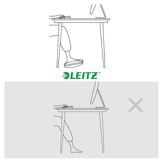 Obrázek Opěrka nohou nastavitelná Leitz Ergo sv. šedá