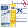Obrázek Etikety Avery-Zweckform univerzální 70 x 36 mm  A4 - bílá / 25+5 archů 