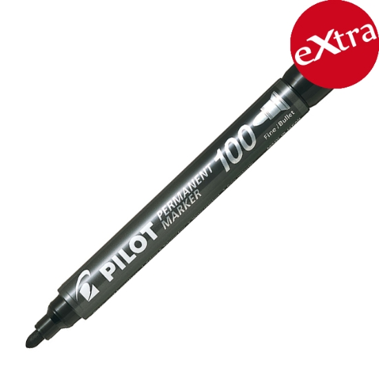 Obrázek Popisovač PILOT permanent marker 100 - černá