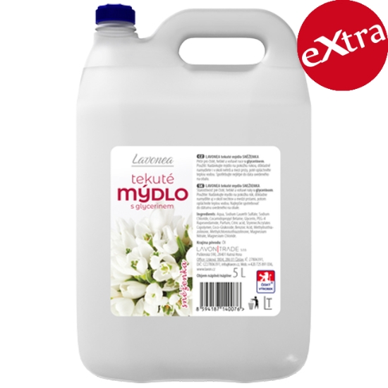 Obrázek Tekuté mýdlo LAVONEA 5 l - Snowdropp, Sněženka
