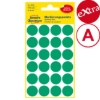 Obrázek Etikety Avery-Zweckform - Označovací kolečka ø 18 mm - zelená / 96ks