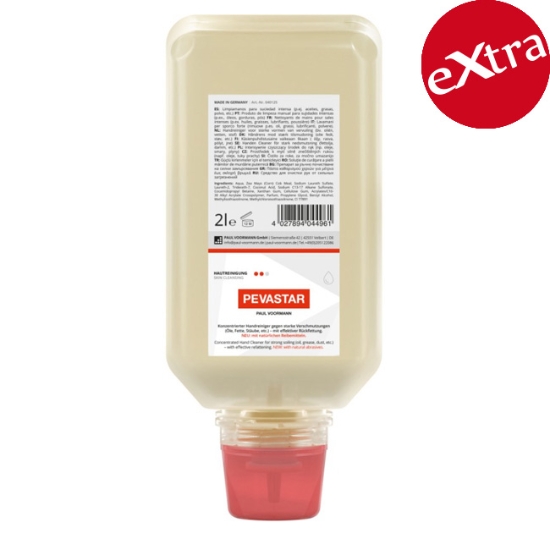 Obrázek PEVASTAR, mycí pasta na silně znečištěné  ruce, 2 l soft lahev