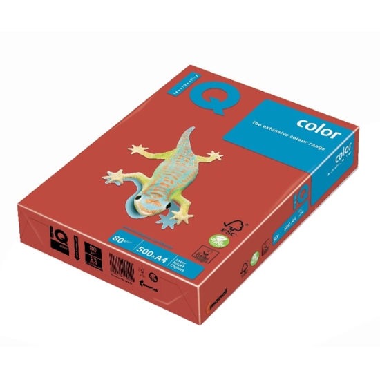Obrázek Papír barevný IQ COLOR A4 80 g - korálově červená / 500 listů