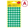 Obrázek Etikety Avery-Zweckform - Označovací kolečka ø 12 mm - zelená / 270ks