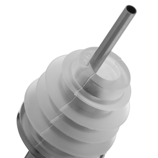 Obrázek Nálevka s víčkem a příchytkou, silikonová INOX STANDARD / 2 ks