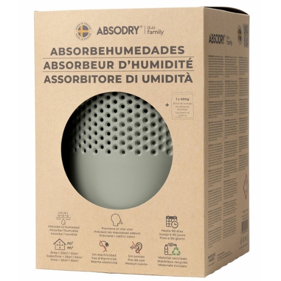 Obrázek Pohlcovač vlhkosti Everbrand Absodry Duo Family Bag 6, do 50 m3, zelený