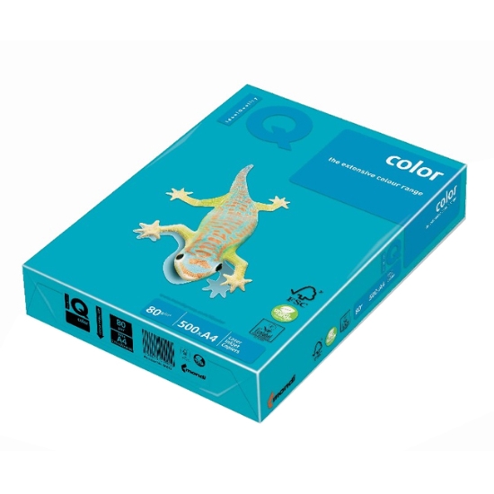 Obrázek Papír barevný IQ COLOR A4 80 g - sytě modrá / 500 listů