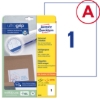 Obrázek Etikety Avery-Zweckform univerzální 210 x 297 mm A4 - bílá / 25+5 archů 