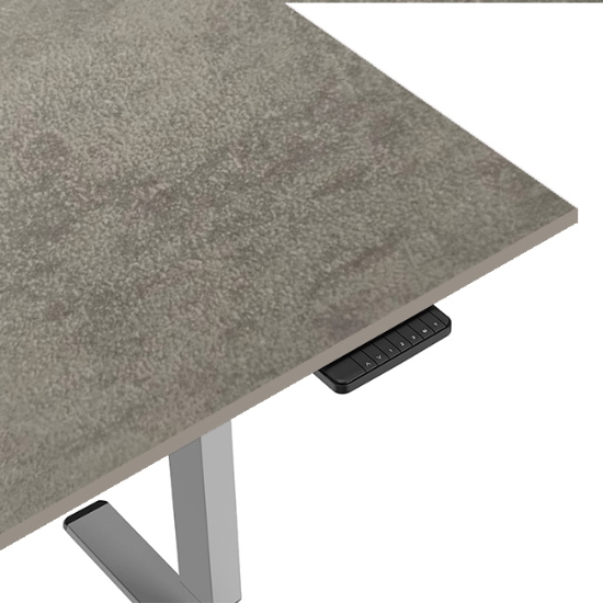Obrázek Stůl výškově stavitelný Powerton 120 cm, Oxid, černá podnož