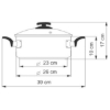Obrázek Rendlík s poklicí CERAMMAX PRO COMFORT 26 cm 4,5 l - granit šedá