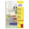 Obrázek Etikety Avery-Zweckform - Odnímatelné 45,7 x 21,2 mm/červená 20xA4