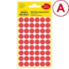 Obrázek Etikety Avery-Zweckform - Označovací kolečka ø 12 mm - červená / 270ks