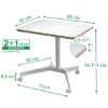 Obrázek Stůl výškově nastavitelný ergonomický Leitz Ergo, bílý