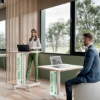 Obrázek Stůl výškově nastavitelný ergonomický Leitz Ergo, bílý