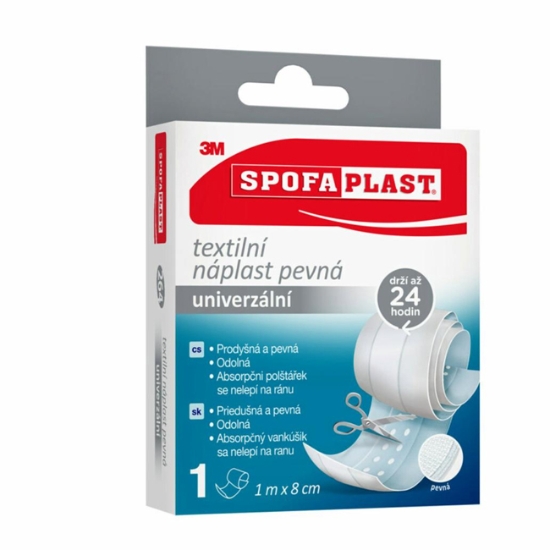 Obrázek Náplast textilní pevná SPOFAPLAST 264 - 8 cm x 1m