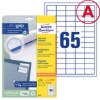 Obrázek Etikety Avery-Zweckform univerzální 38 x 21,2 mm - bílá A4 / 25+5 archů 