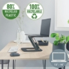 Obrázek Stojan nastavitelný Leitz Ergo na notebook s více úhly sklonu, 80% recyklovaného plastu, tm. šedý