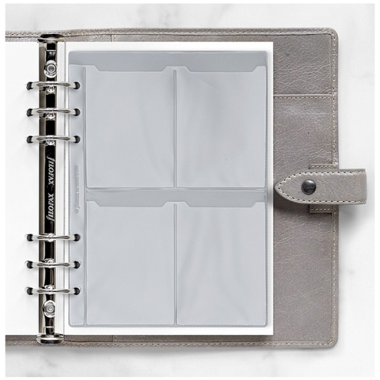 Obrázek Pouzdro plastové na 8 vizitek do diáře FILOFAX A5