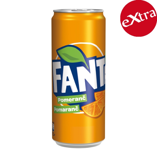Obrázek Fanta pomeranč 0,33 l plech / 24 ks