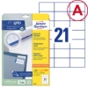 Obrázek Etikety Avery-Zweckform univerzální 70 x 42,3 mm - bílá A4 / 25+5 archů 