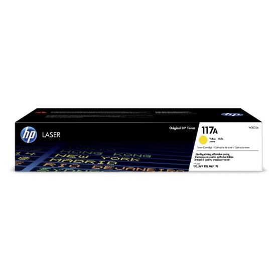 Obrázek HP originální toner W2072A, yellow, 700str., HP 117A
