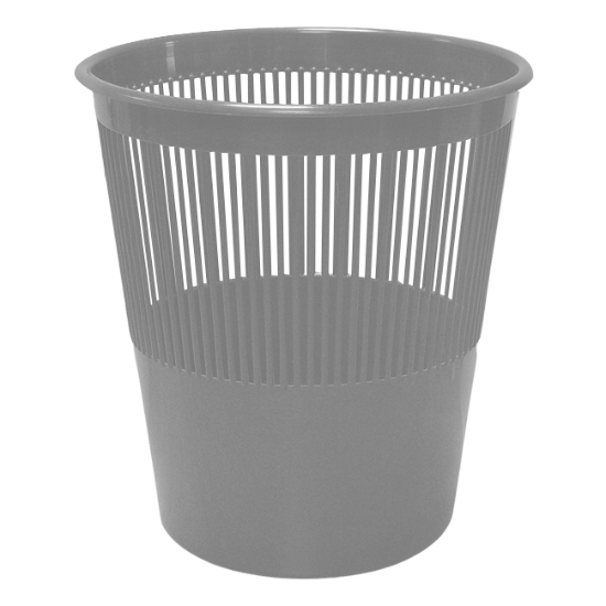 Obrázek Koš odpadkový CHEMOPLAST děrovaný - šedá