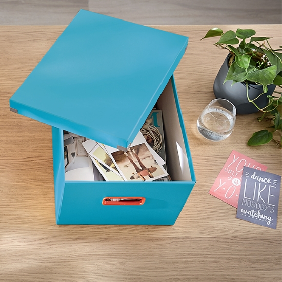 Obrázek Krabice univerzální Leitz Click&Store Cosy A4 - klidná modrá