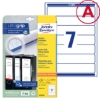 Obrázek Etikety Avery-Zweckform - Na pořadače 38 x 192 mm- bílá / 25+5 archů