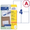 Obrázek Etikety Avery-Zweckform univerzální 105 x 148 mm A4 - bílá / 25+5 archů