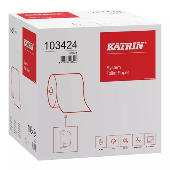 Obrázek Toaletní papír Katrin Classic System / bal. 36 ks (103424)