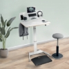 Obrázek Stůl výškově nastavitelný elektrický ergonomický Leitz Ergo, bílý