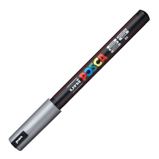 Obrázek Popisovač POSCA akrylový 1MR - stříbrná
