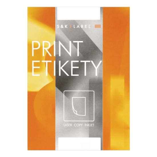 Obrázek Etiketa L 191 x 39 mm A4 - bílá / 100 archů