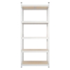 Obrázek Regál kovový bezšroubový s DTD policemi, bílý, 1830 x 900 x 500 mm