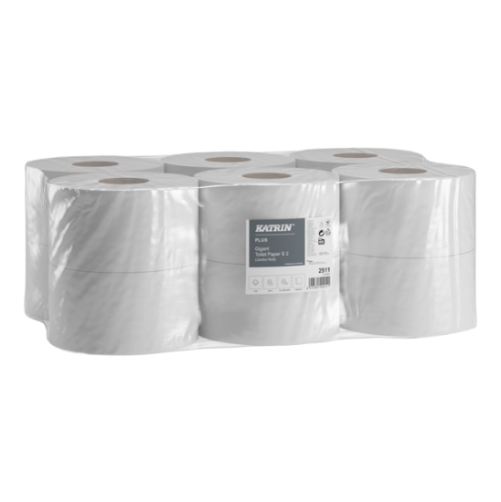 Obrázek Papír toaletní Jumbo Plus S2 180 mm - celulóza /  12 ks