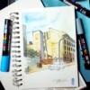 Obrázek Popisovač kreativní Posca, mix pastelových barev,  hrot 1,8 - 2,5  mm / 8 ks