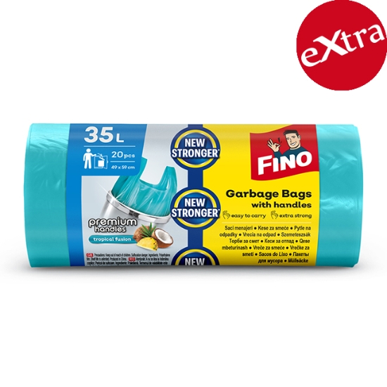 Obrázek Pytle s uchy FINO HD Color 35l, 10 μm /20 ks