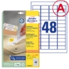 Obrázek Etikety Avery-Zweckform - Odnímatelné 45,7 x 21,2 mm - bílá A4 / 25+5 archů 