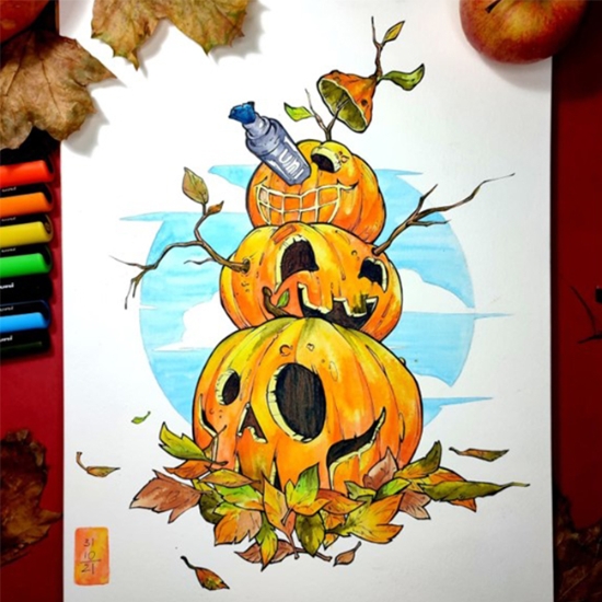 Obrázek Popisovač kreativní Posca, mix základních barev,  hrot 0,7 - 1  mm / 8 ks