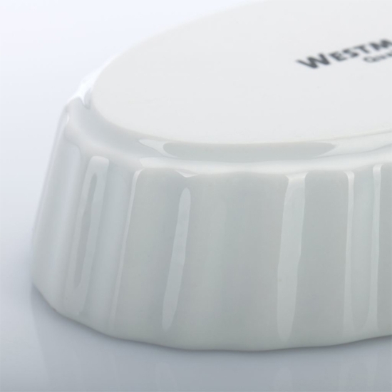 Obrázek Miska zapékací, porcelánová OVAL / 4 ks