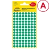 Obrázek Etikety Avery-Zweckform - Označovací kolečka ø 8 mm - zelená / 416ks