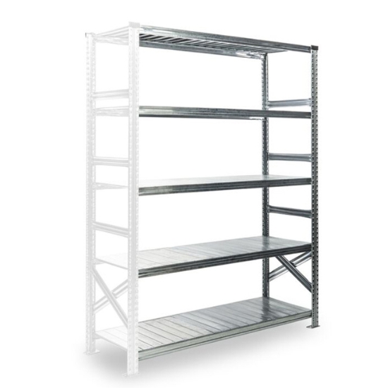 Obrázek Regál SUPER výška 1972 mm x hloubka 600 mm x šířka 1651 mm - přístavný